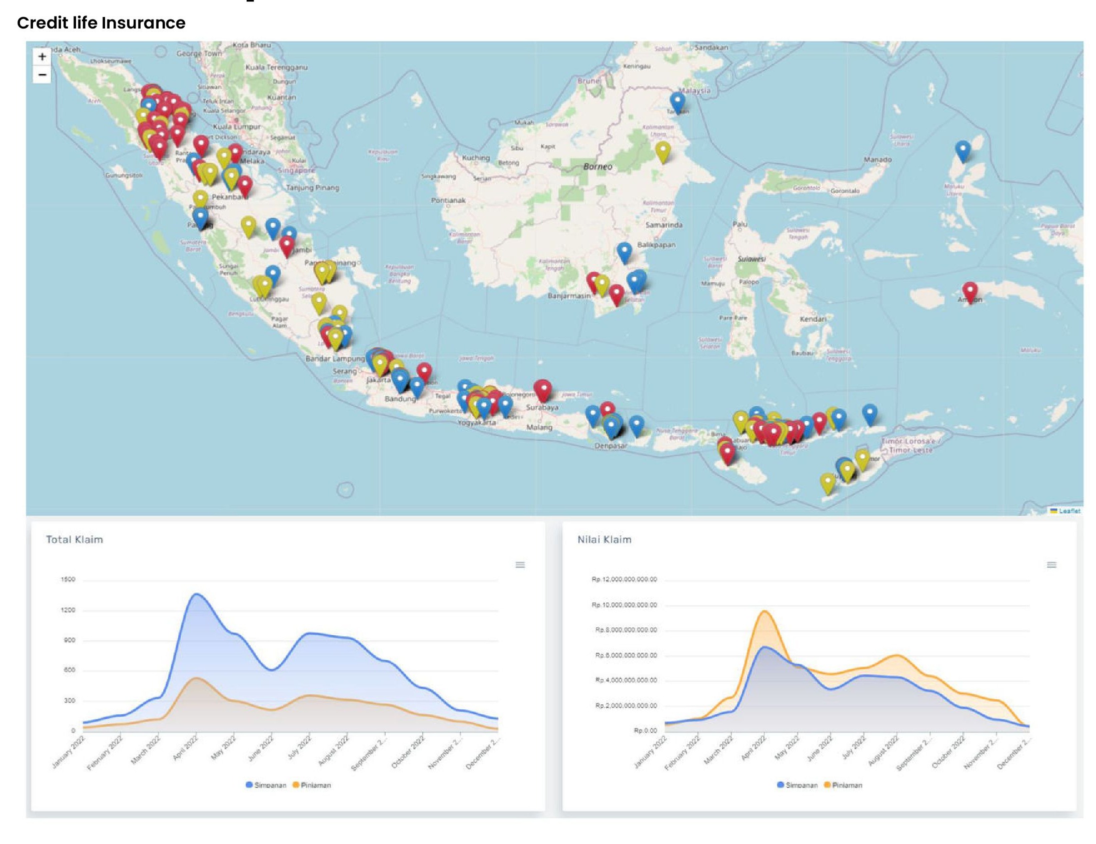 Credit Life Dashboard Map
